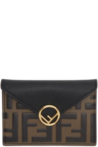 fendi black & brown 'forever fendi' envelope pouch|Fendi black swimsuit.